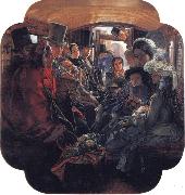 William Maw Egley Omnibus Life in London painting